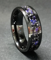 Indigo and Black glass frit